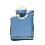 DELUXE CRYSTAL GLOBE AWARD 21.5CM - Image 3