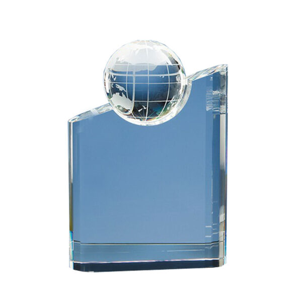 DELUXE CRYSTAL GLOBE AWARD 21.5CM - Image 3