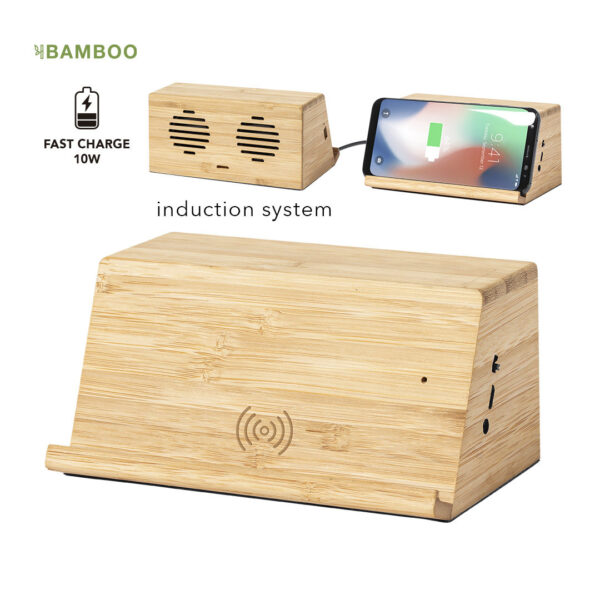 SPEAKER ZAPHIR WITH 10W WIRELESS INDUCTION CHARGER - Image 1