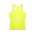 YELLOW FLUORO SLEEVELESS SPORTS T-SHIRT - Image 5