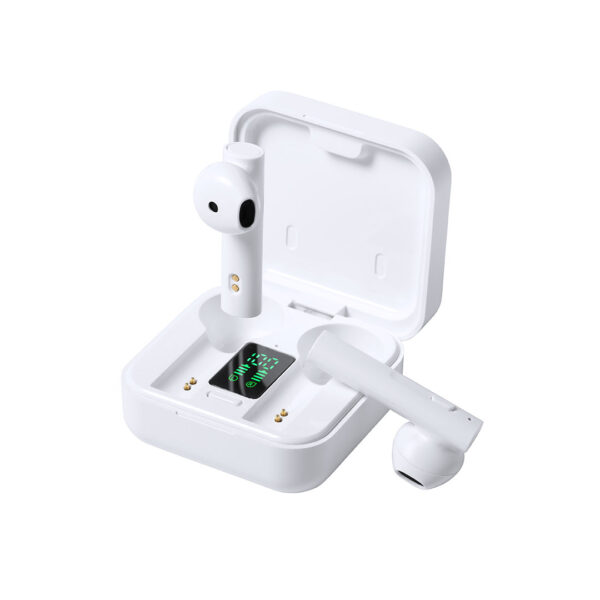 VINZER BLUETOOTH® EARPHONES – WHITE FINISH WIRELESS EARBUDS WITH SOLAR CHARGING - Image 5
