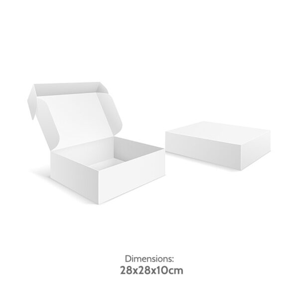 WHITE COLOR BOX 28 X 28 X 10 - Image 1