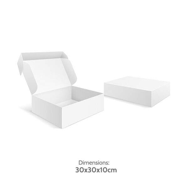 WHITE COLOR BOX 30 X 30 X 10 - Image 1