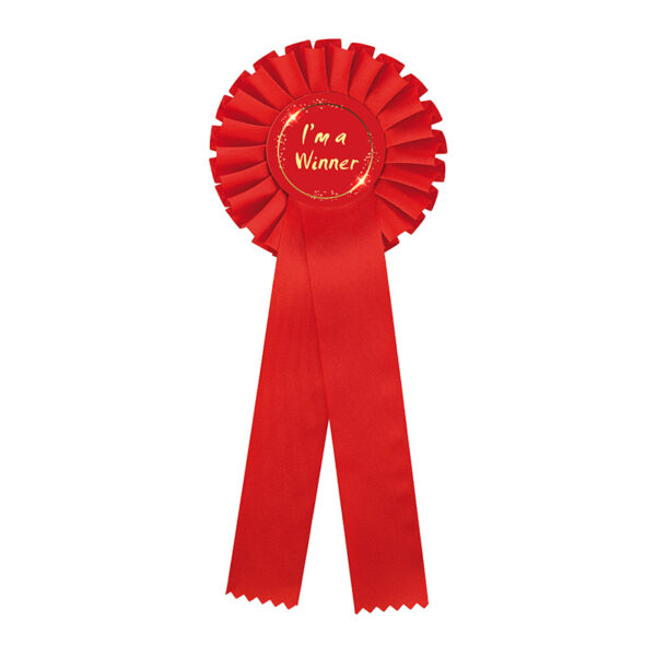 RED ROSETTE (PRINTING INCLUDED) - Image 2