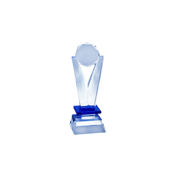 DELUXE CRYSTAL AWARD 26CM AZURE - Image 2