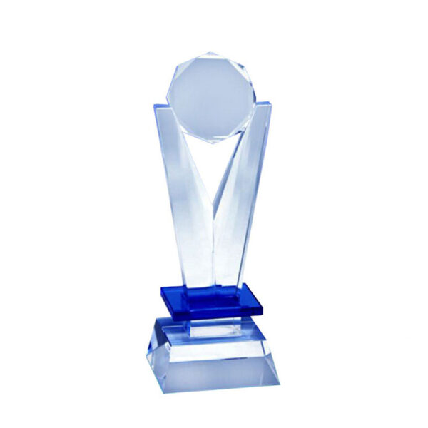 DELUXE CRYSTAL AWARD 28.5CM AZURE - Image 2