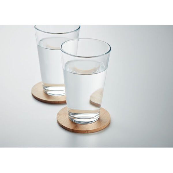 BAYIN SET 6 ROUND BAMBOO COASTERS - Image 5