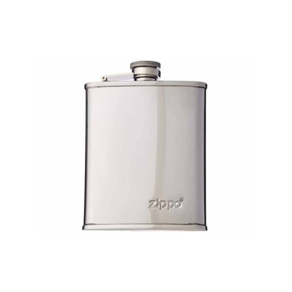 ZIPPO STAINLESS STEEL HIP FLASK 6oz - Image 1