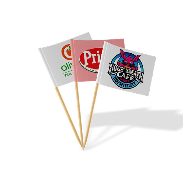 CUSTOM TOOTHPICK COCKTAIL FLAGS (PACK OF 500) - Image 1