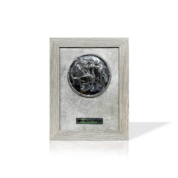 HANDMADE SILVER BIRD MOTIF PLAQUE - Image 1