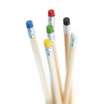 WOODEN PENCIL WITH ROUND BODY IN NATURAL FINISH