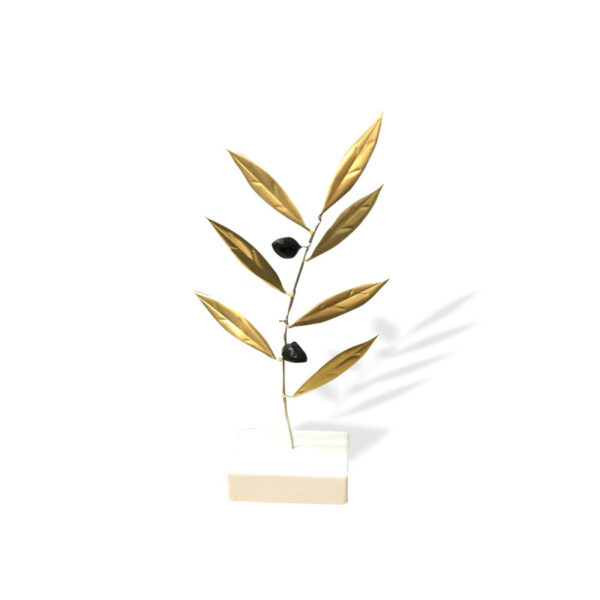 HANDMADE OLIVE BRANCH IN GOLD M - Image 1