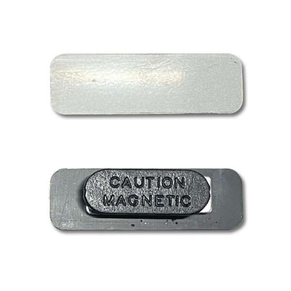 BUDGET SILVER NAME BADGE WITH MAGNET - Image 2