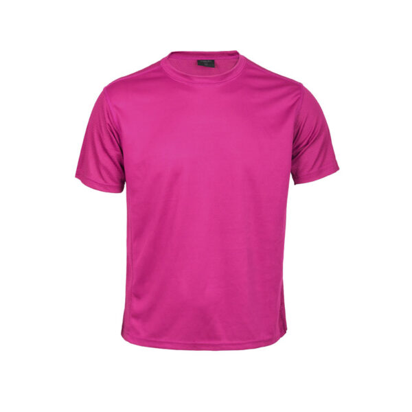 ROX FUCHSIA SPORTS TEE – BREATHABLE POLYESTER WITH HEXAGONAL WEAVE - Image 2