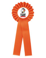 ORANGE ROSETTE 11.5*31CM (PRINTING INCLUDED) - Image 3