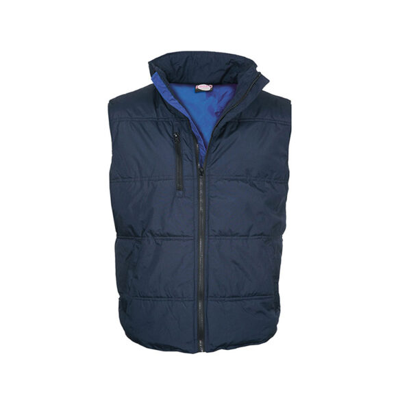 NAVY BLUE BODYWARMER WITH POCKETS - Image 2