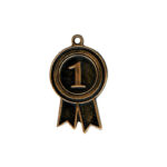 BRASS MEDAL 6.5CM NUMBER 1 - Image 2