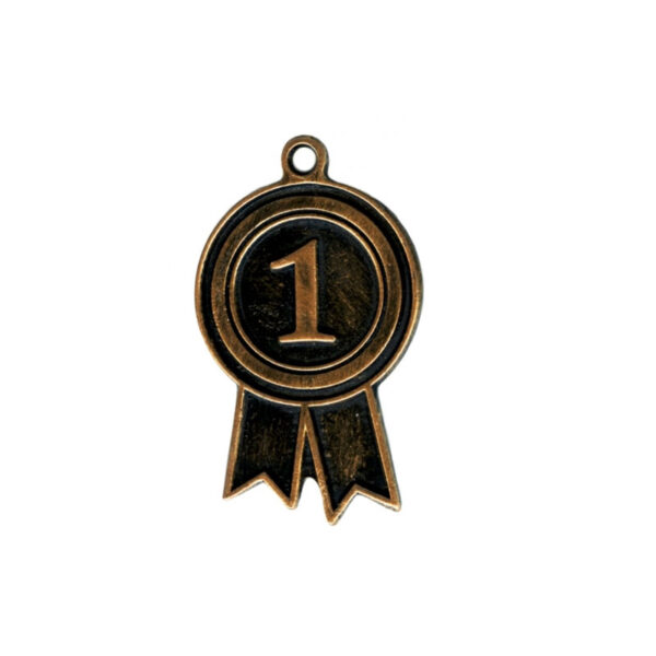 BRASS MEDAL 6.5CM NUMBER 1 - Image 2