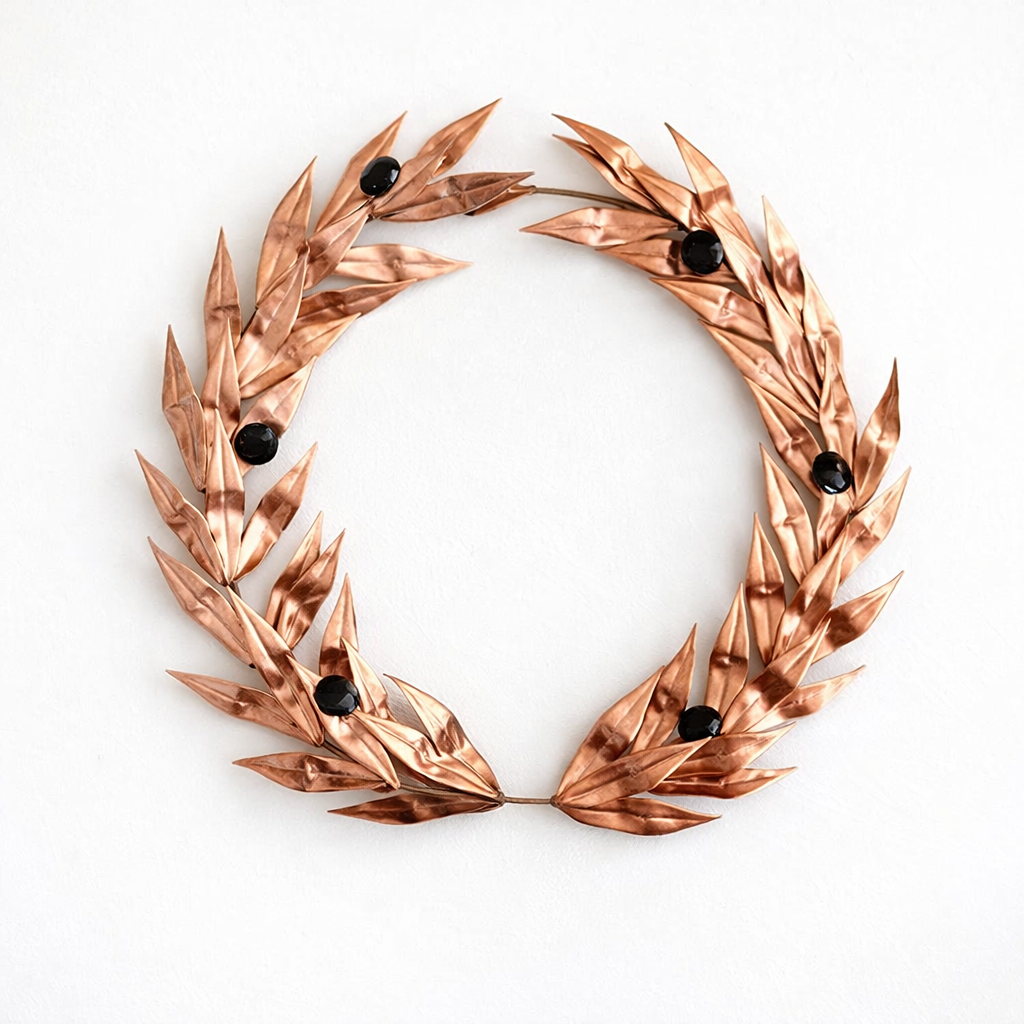 NM13035 WINNERS BRONZE OLIVE WREATH PLAQUE - Image 1