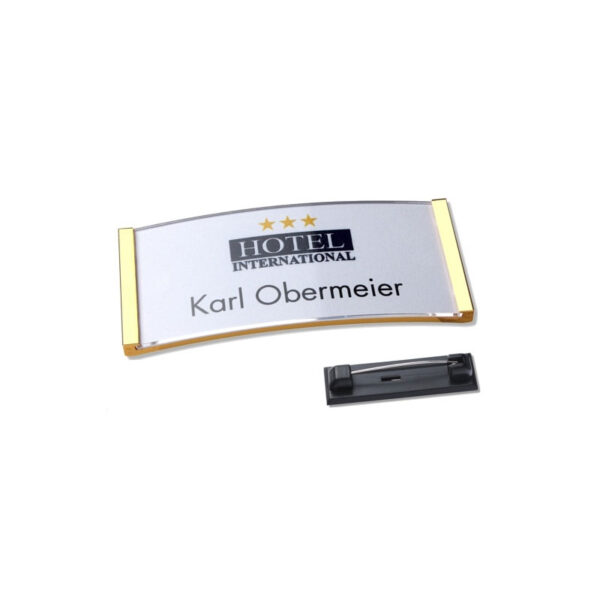 POLAR 30 NAMEBADGE GOLD WITH PIN - Image 2