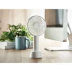 USB WHITE DESK FAN WITH STAND - Image 2