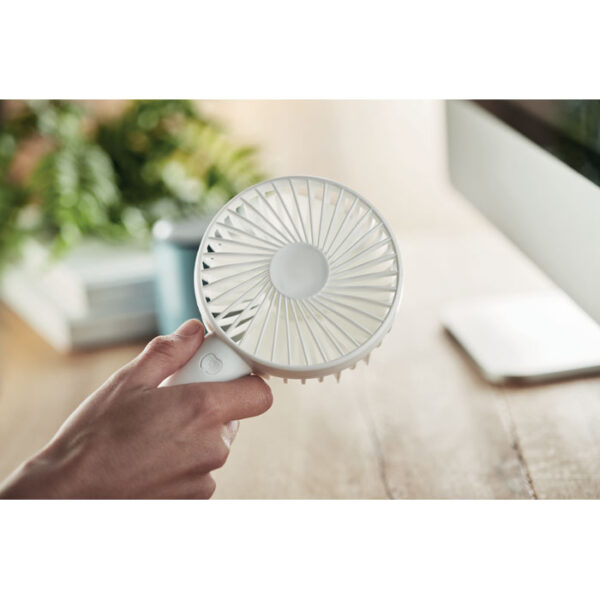 USB WHITE DESK FAN WITH STAND - Image 3