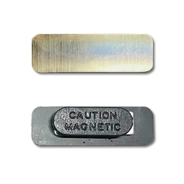 BUDGET GOLD NAME BADGE WITH MAGNET - Image 2