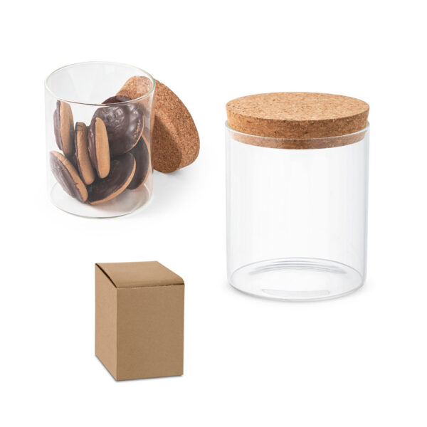 SPICE 700ML GLASS JAR WITH CORK LID - Image 3