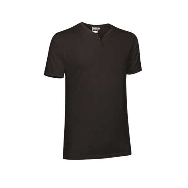 BLACK FIT T-SHIRT WITH NECKLINE DETAIL - Image 2