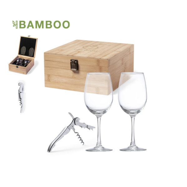 WINE SET BAMBOO CASE NEIDER - Image 1