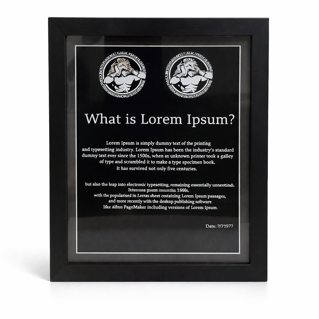 HT2369 (2) DELUXE WOODEN FRAME AWARD - Image 1