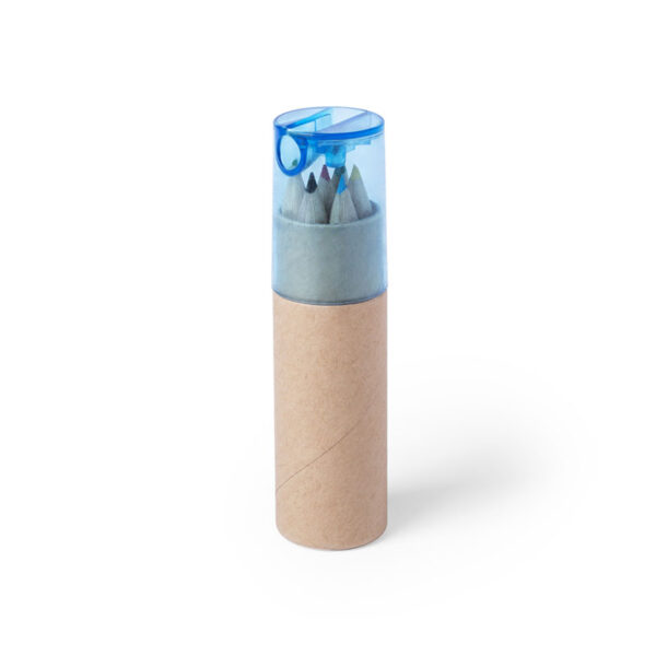 6 WOODEN PENCILS – NATURAL FINISH WITH SHARPENER | ECO-FRIENDLY GIFT SET - Image 1