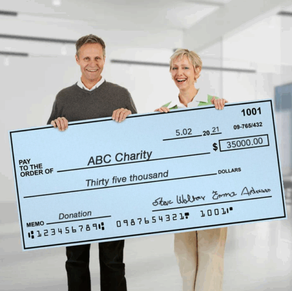 GIANT CHEQUE - Image 1