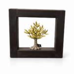 WOODEN FRAME WITH A HANDMADE OLIVE TREE