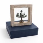 WOODEN FRAME WITH A HANDMADE OLIVE TREE