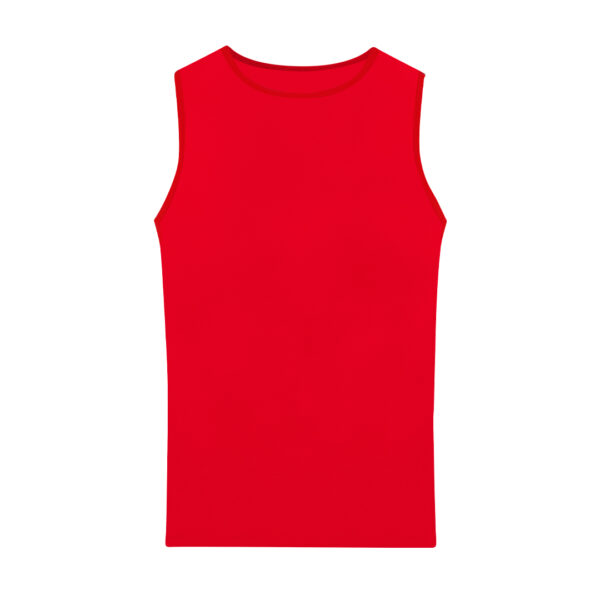 RED ADULT SLEEVLESS T-SHIRT JACKSON - Image 1