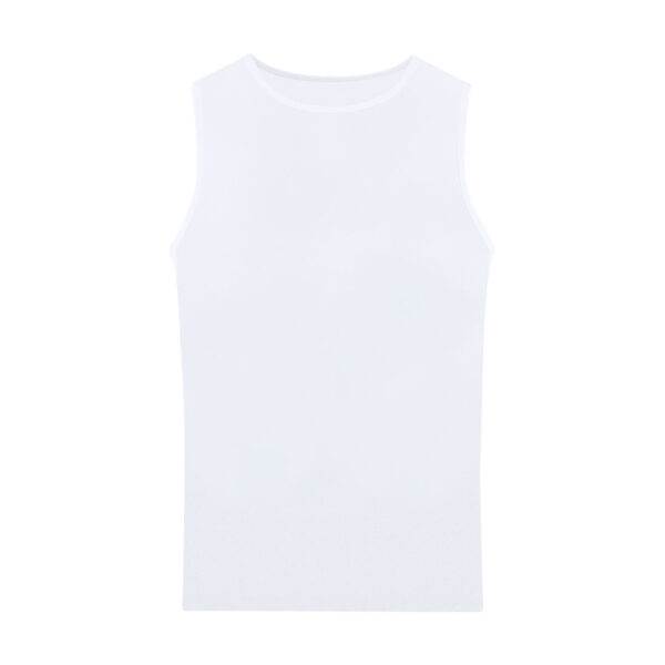 WHITE ADULT SLEEVLESS T-SHIRT JACKSON - Image 1
