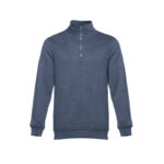 BLUE UNISEX SWEATSHIRT WITH CARDED INTERIOR - Image 8