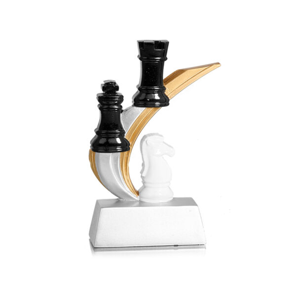 CHESS TROPHY WITH PAWNS FIGURES 14CM - Image 13