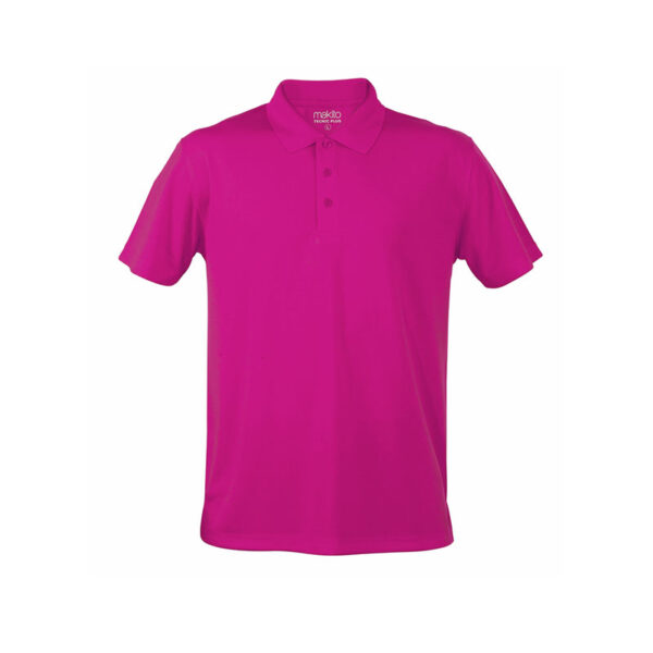 FUCHSIA SPORTS POLO – 100% POLYESTER | VIBRANT & COMFORTABLE - Image 2