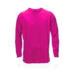 PINK LONG SLEEVE SPORTS T-SHIRT – 100% BREATHABLE POLYESTER | 135G/M² - Image 2
