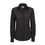 WOMEN'S LONG SLEEVE SHIRT BLACK - Image 3