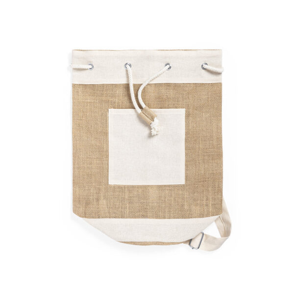 DUFFEL TWO-COLOUR BAG LOPSO WITH COTTON DETAILS - Image 4