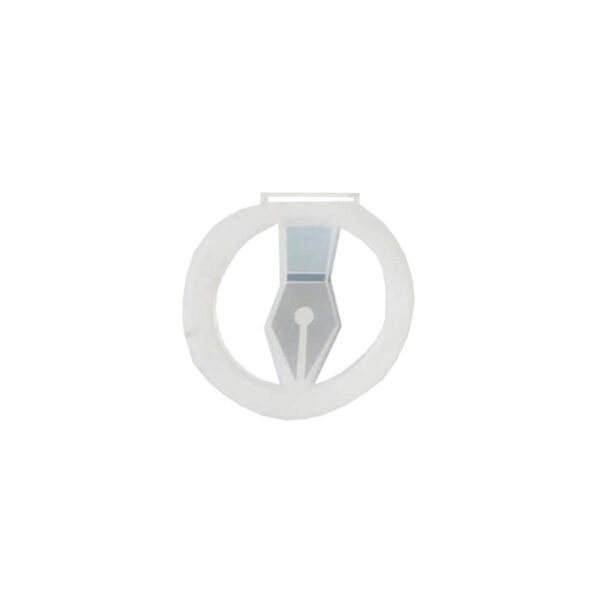 WRITER PLEXIGLASS MEDAL 7.5CM - Image 2
