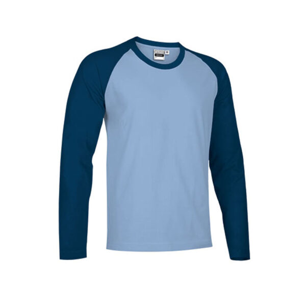 SKY BLUE / ORION NAVY BLUE LONG SLEEVE T-SHIRT - Image 2