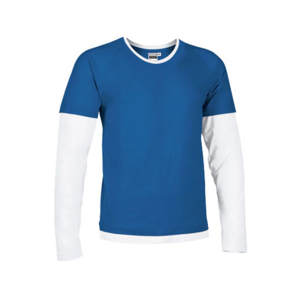 ROYAL BLUE / WHITE LONG SLEEVE T-SHIRT - Image 2