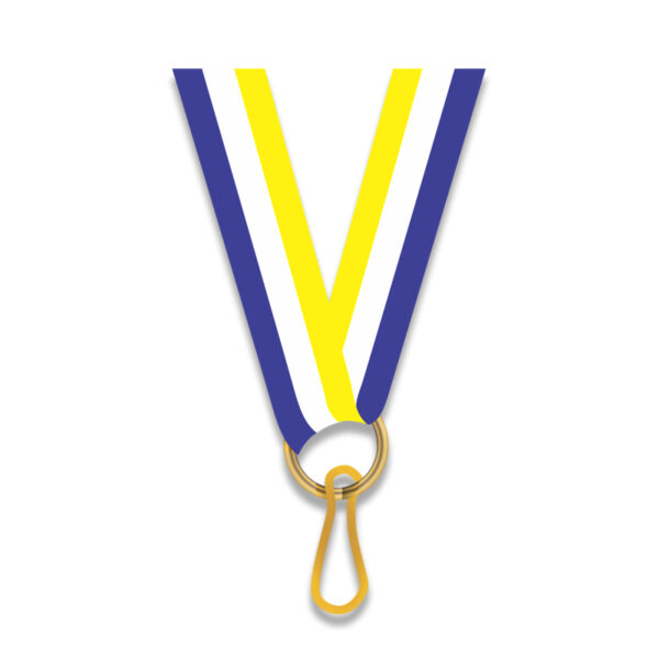 NECK YELLOW/BLUE/WHITE RIBBON 1CM - Image 2