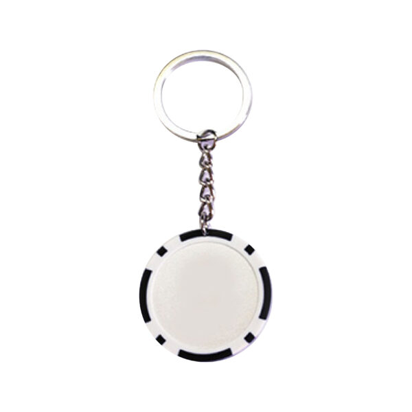 POKER CHIP DESIGN KEYCHAIN - Image 5