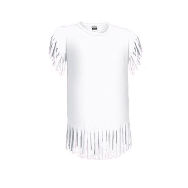 KIDS T-SHIRT IN WHITE WITH FRINGES - Image 2