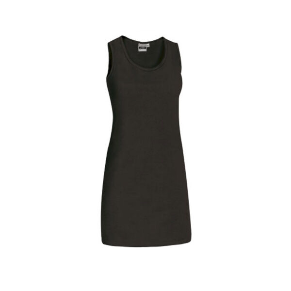 WOMEN DRESS IN BLACK MADE OF ELASTIC FABRIC - Image 2